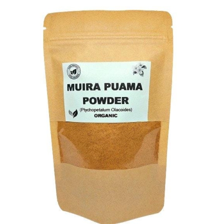 Organic muira puama bark powder | ptychopetalum olacoides | aphrodisiac | liriosma ovata | juniperus brasiliensis | herbal tea | herba | tea