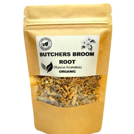 Organic BUTCHERS BROOM ROOT | Ruscus Aculeatus | Dried Root | Butchers Broom Tea | Organic Root | Organic Tea | Herba | Tea Organic Herbs