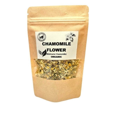Organic CHAMOMILE FLOWERS | matricaria chamomilla | chamomile tea | herbal tea | dried flower | organic flower | organic herbs | herba | tea