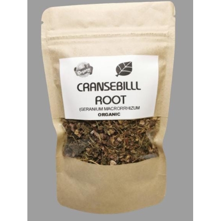 Organic CRANSEBILL ROOT | Geranium Macrorrhizum | Cransebill Root Tea | Herbal Tea | Herba | Tea | Organic Root | Dried Root | Organic Herbs