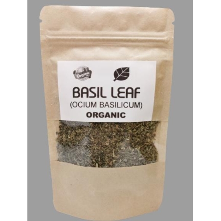 Organic BASIL LEAF | Ocimum basilicum , Organic Dried Spice , Organic Loose Spice , Organic Herb Spice | Basil Leaf Tea | Herbal Tea