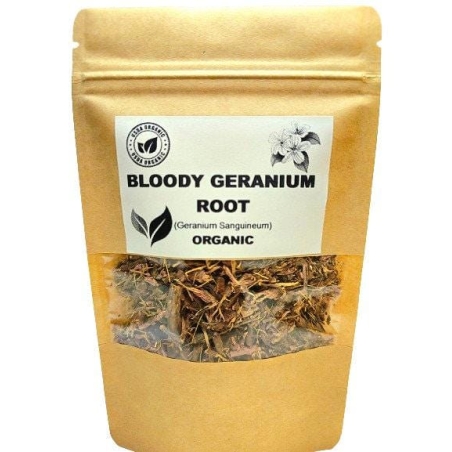 Organic BLOODY GERANIUM ROOT | geranium sanguineum | geranium root tea | herbal tea | dried root | organic herbs | herba | tea