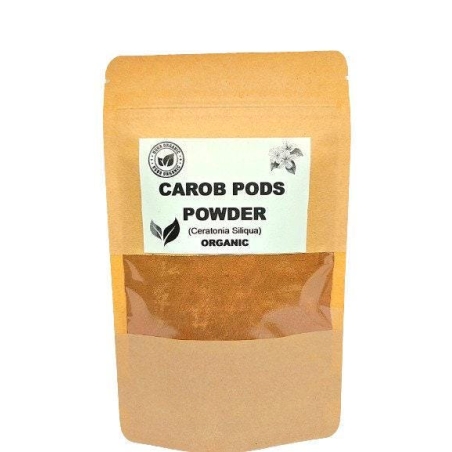 Organic carob pods powder | ceratonia siliqua | carob pods flour | vegan | st john's-bread | locust bean | caroube | johannisbrotbraum