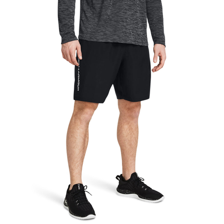 UA WOVEN WDMK SHORTS Black White Men