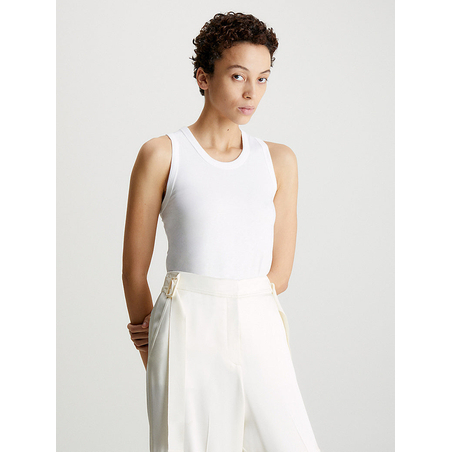 SMOOTH COTTON TANK Bright White Women