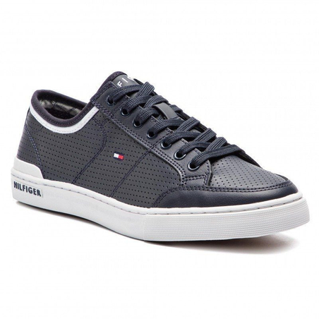 TOMMY HILFIGER CORE CORPORATE LEATHER SNEAKER