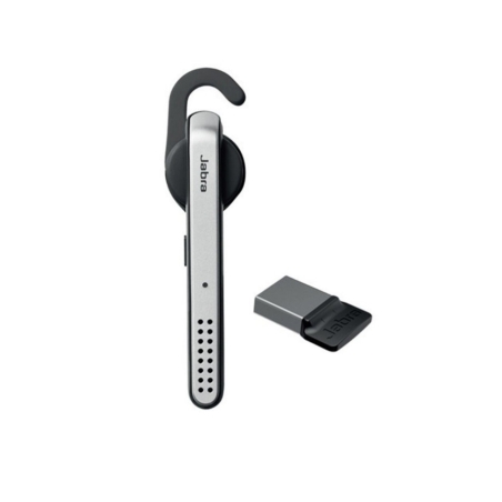 Слушалка Jabra Stealth Uc Ms Mono, безжична, микрофон, черна