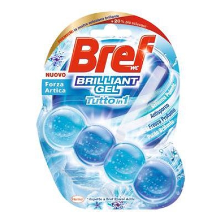 Блокче за тоалетна чиния Bref Briliant gel Forza Artica