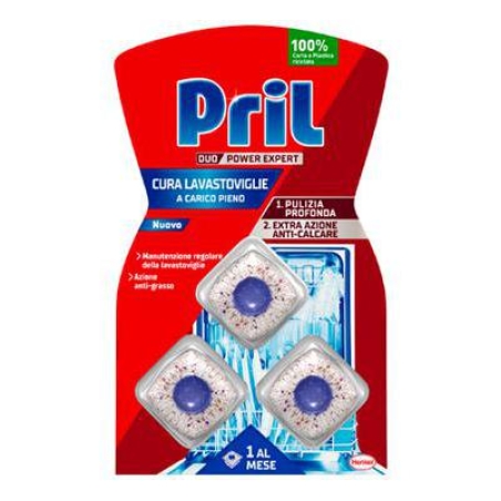 Таблетки за почистване на съдомиялна Pril 3бр.