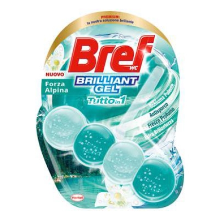 Блокче за тоалетна чиния Bref Briliant gel Forza Alpina