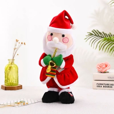 Танцуващ, пеещ и светещ Дядо Коледа Raya Toys 32 см