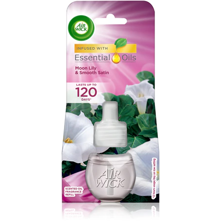 AIR WICK SMOOTH SATIN AND MOON LILY ПЪЛНИТЕЛ ЗА ЕЛ. АРОМАТИЗАТОР 19 мл.