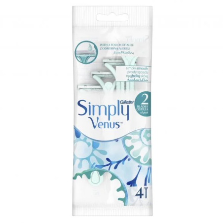 GILLETE SIMPLY VENUS 2 ДАМСКА САМОБРЪСНАЧКА 4 бр.