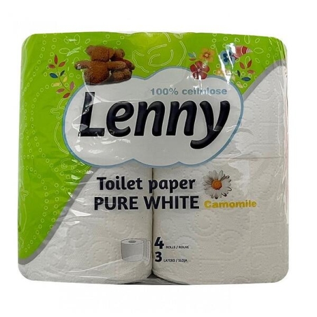 LENNY ТОАЛЕТНА ХАРТИЯ ЛАЙКА 3 пласта 4 бр.