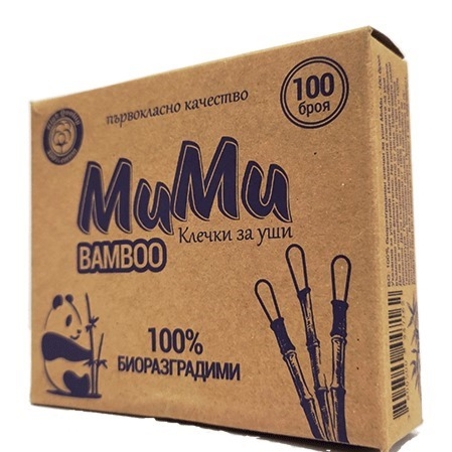 МИМИ БАМБУК КЛЕЧКИ ЗА УШИ 100 бр. / опак.