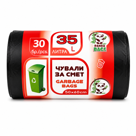 PANDA ТОРБИ ЗА СМЕТ 35 л. 30 бр. / опак.