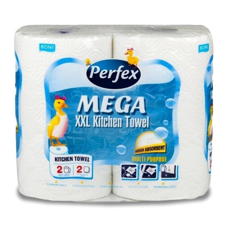 PERFEX MEGA XXL КУХНЕНСКА ХАРТИЯ 2 пласта 2 бр. / опак.