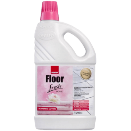 SANO FLOOR PAMPERING COTTON ПРЕПАРАТ ЗА ПОЧИСТВАНЕ НА ПОД 1000 мл.