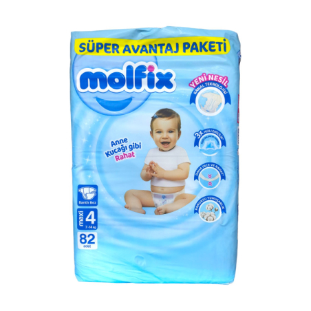 MOLFIX ПЕЛЕНИ ЗА ДЕЦА ГИГА ПАК №4 7-14 кг. 82 бр. / опак.