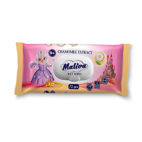 MALIVA НЕВЕН МОКРИ КЪРПИ С КАПАК 72 бр.