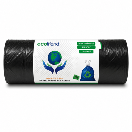 SC ECOFRIEND ТОРБИ ЗА СМЕТ С ВРЪЗКИ 35 л. 15 бр. / опак.