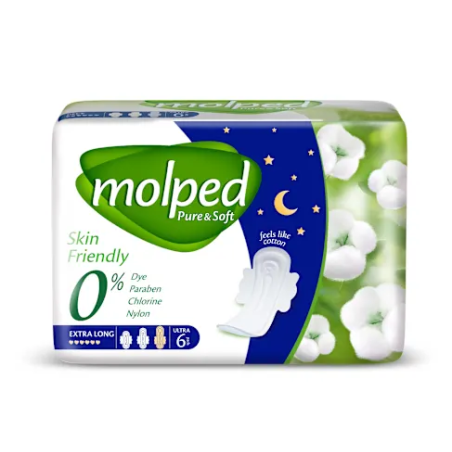 MOLPED PURE § SOFT NIGHT ДАМСКИ ПРЕВРЪЗКИ 6 бр. / опак.