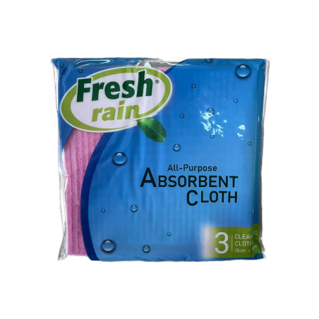 FRESH RAIN ПОПИВАТЕЛНА ГЪБА 15/15 см. 3 бр./опак.