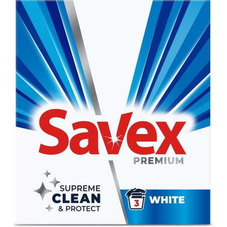 SAVEX PREMIUM WHITE ПРАХ ЗА ПРАНЕ 300 гр.