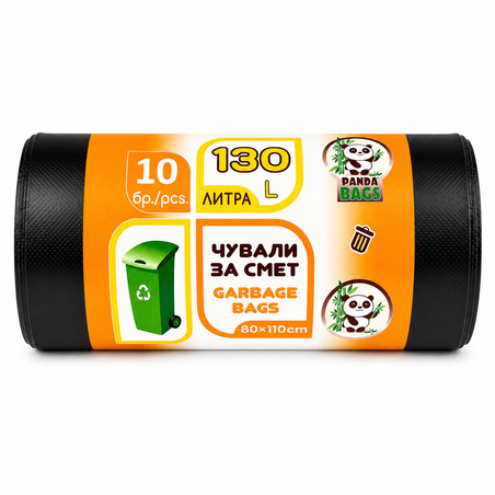 PANDA ТОРБИ ЗА СМЕТ 130 л. 10 бр. / опак.