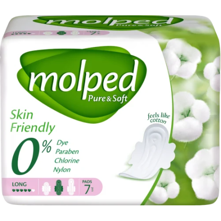 MOLPED PURE § SOFT LONG ДАМСКИ ПРЕВРЪЗКИ 7 бр. / опак.