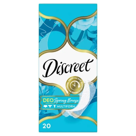DISCREET DEO SPRING BREEZE MULTIFORM ДАМСКИ ПРЕВРЪЗКИ ЕЖЕДНЕВНИ 20 бр. / опак.