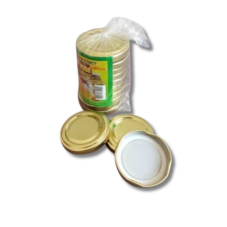 НОВА ЛОВЕЧ КАПАЧКИ ЗА БУРКАНИ тип ТУИСТ ОФФ ГОЛД ф53 10 бр. / опак.