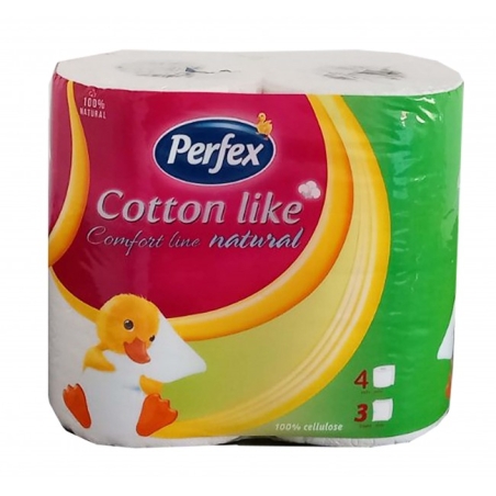 PERFEX COTTON LIKE ТОАЛЕТНА ХАРТИЯ 4 бр.