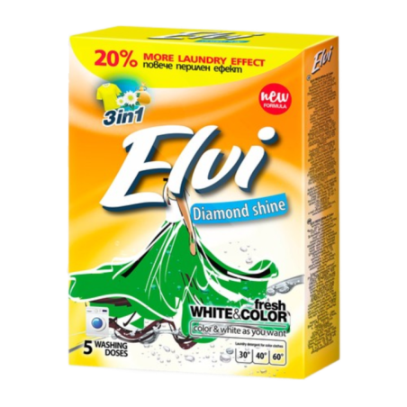 ELVI DIAMOND SHINE WHITE AND COLOUR ПРАХ ЗА ПРАНЕ 400 гр.