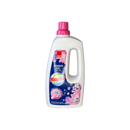 SANO MAXIMA SOFT SILK ТЕЧЕН ПЕРИЛЕН ПРЕПАРАТ ЗА БЕЛИ И ЦВЕТНИ ТЪКАНИ 1000 мл.