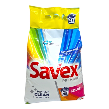 SAVEX PREMIUM COLOR ПРАХ ЗА ПРАНЕ 3600 гр.
