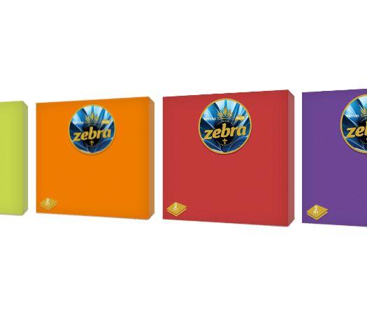 ZEBRA DELUX САЛФЕТКИ ЦВЕТНИ 35 бр. /опак.