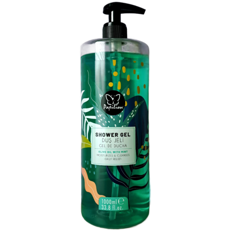 PAPILION OLIVE OIL AND MINT ДУШ ГЕЛ 1000 мл.
