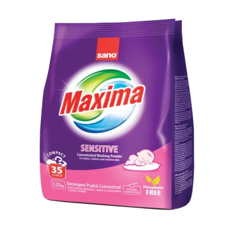 SANO MAXIMA SENSITIVE ПРАХ ЗА ПРАНЕ 1.25 кг.