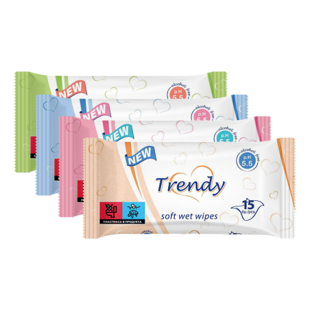 TRENDY МОКРИ КЪРПИ 15 бр./ различни видове