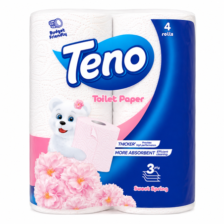 TENO SWEET SPRING ТОАЛЕТНА ХАРТИЯ  4 бр. / опак.