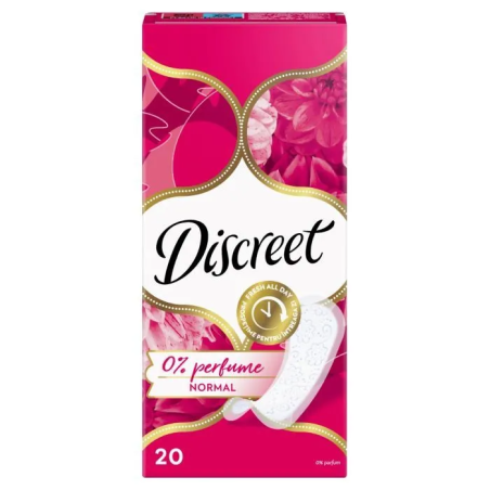 DISCREET 0% PARFUME NORMAL ДАМСКИ ПРЕВРЪЗКИ ЕЖЕДНЕВНИ 20 бр. / опак.
