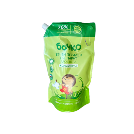 БОЧКО ALOE VERA ТЕЧЕН ПРЕПАРАТ ЗА ПРАНЕ 1000 мл.