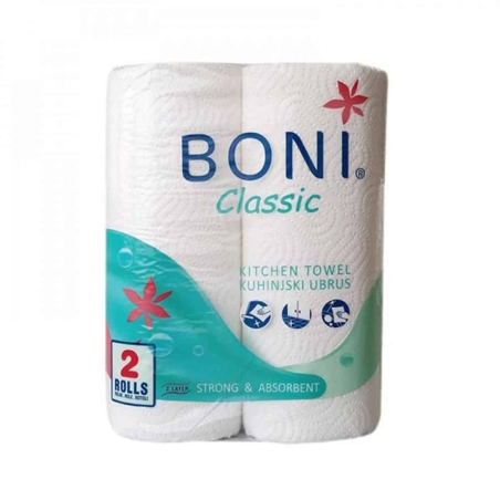 BONI CLASSIC КУХНЕНСКА ХАРТИЯ 2 пл. 2 бр./опак.
