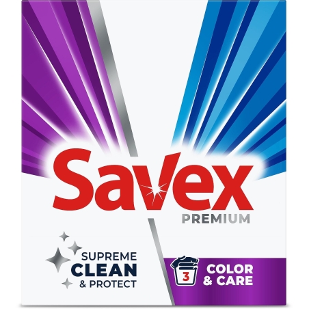 SAVEX PREMIUM COLOUR AND CARE ПРАХ ЗА ПРАНЕ 300 гр.