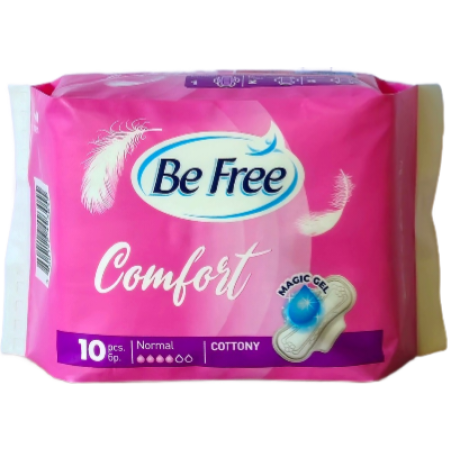 BE FREE COMFORT NORMAL COTTON ДАМСКИ ПРЕВРЪЗКИ 10 бр. / опак.