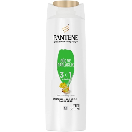 PANTENE 3 В 1 ШАМПОАН ЗА СИЛНА И БЛЯСКАВА КОСА 350 мл.