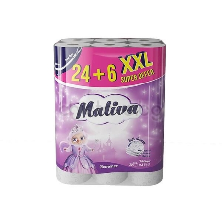 MALIVA ROMANCE ТОАЛЕТНА ХАРТИЯ 24+6 бр.