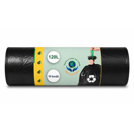SC ECOFRIEND ТОРБИ ЗА СМЕТ С ВРЪЗКИ 120 л. 10 бр. / опак.