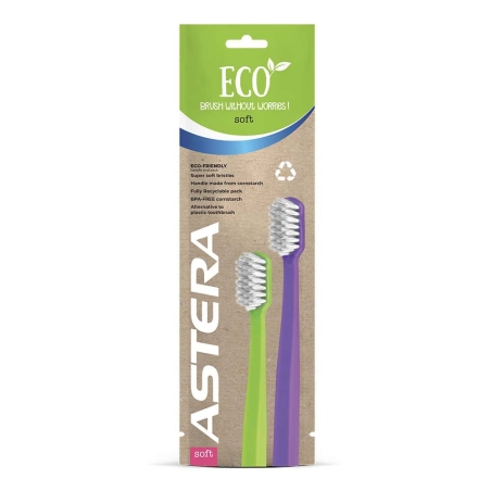 ASTERA ECO DUO PACK SOFT ЧЕТКИ ЗА ЗЪБИ 2 бр./опак.